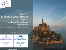 Tablet Screenshot of pro-normandie-tourisme.com